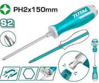 [THGSPH21506] THGSPH21506 Desarmador de golpe ESTRELLA PH2.5x150mm TOTAL