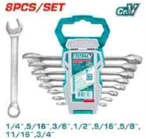 [THT102286] THT102286 Jgo x 8pcs Llave Punta Corona 1/4" - 3/4"TOTAL