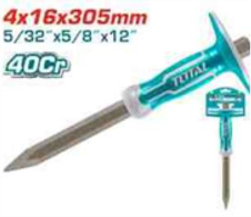 [THT4421216] THT4421216 Cincel con capuchon punta 4x16mm INDUSTRIALTOTAL