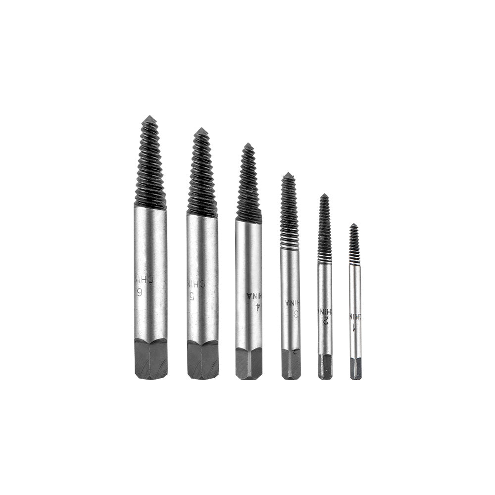 TACSE0061 Jgo x 6 pcs Broca extractor de perno INDUSTRIAL TOTAL