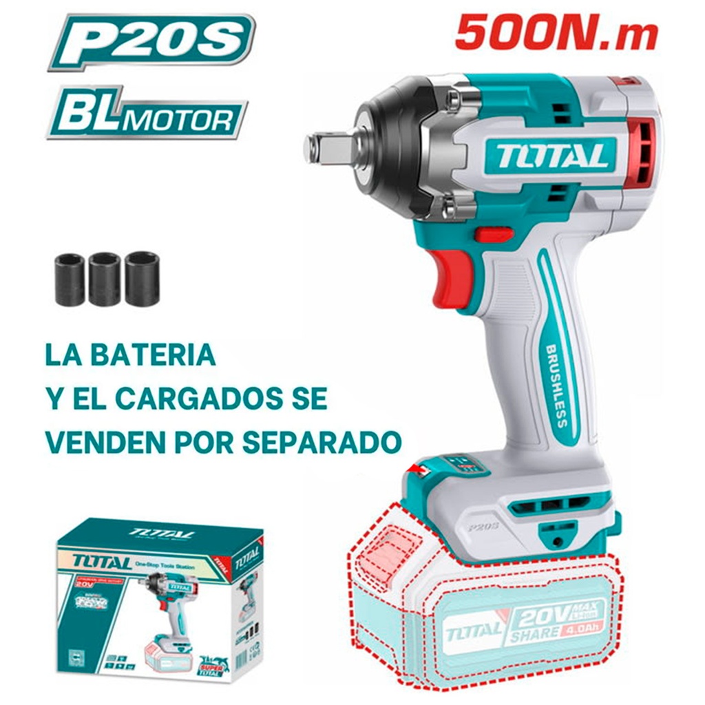 TIWLI20501 Llave de Impacto 20V 500Nm EQUIPO SOLO total
