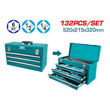 [THPTCS71321] THPTCS71321 Maletín porta herramientas con 132 pcs - TOTAL