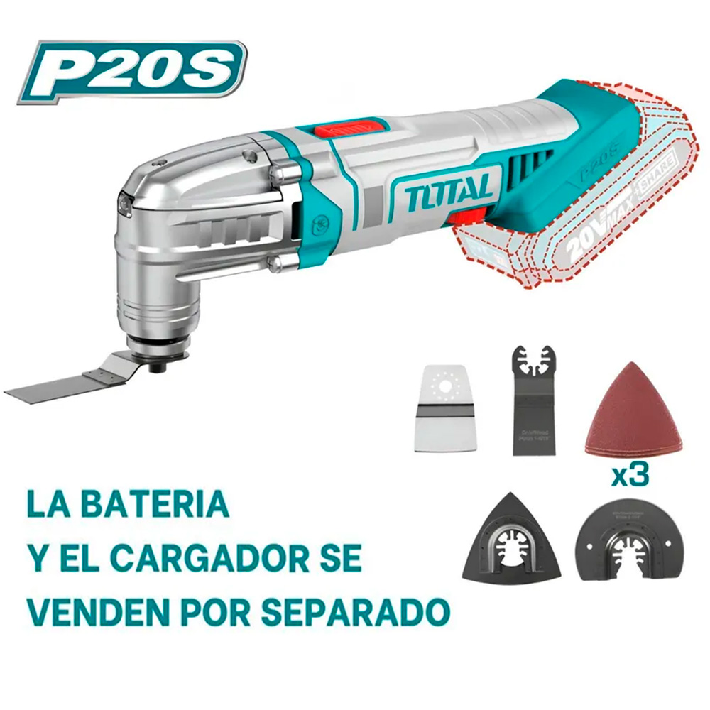 [TMLI2022] TMLI2022 Herramienta Multipropósito 20V. c/accesorios. equipo solo TOTAL