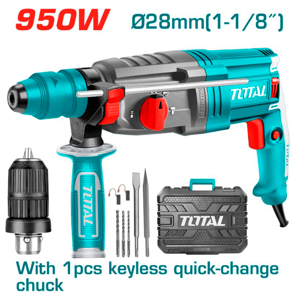 [TH309288-2] TH309288-2 Rotomartillo con acople de broca 950w TOTAL