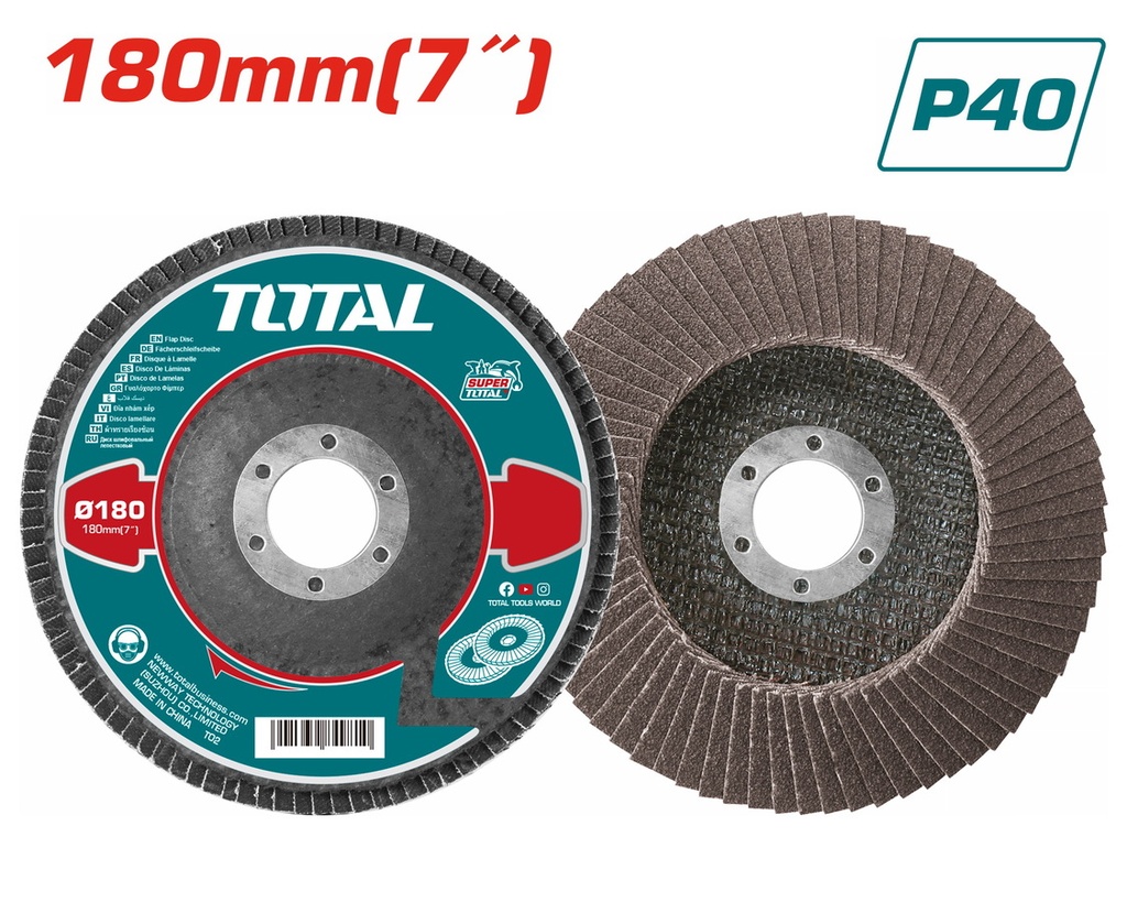 [TAC631801] TAC631801 Disco flap 7" P40 TOTAL