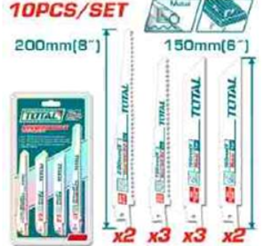 [TRSB1001] TRSB1001 Jgo x5pcs Hoja para SIerra Sable TOTAL