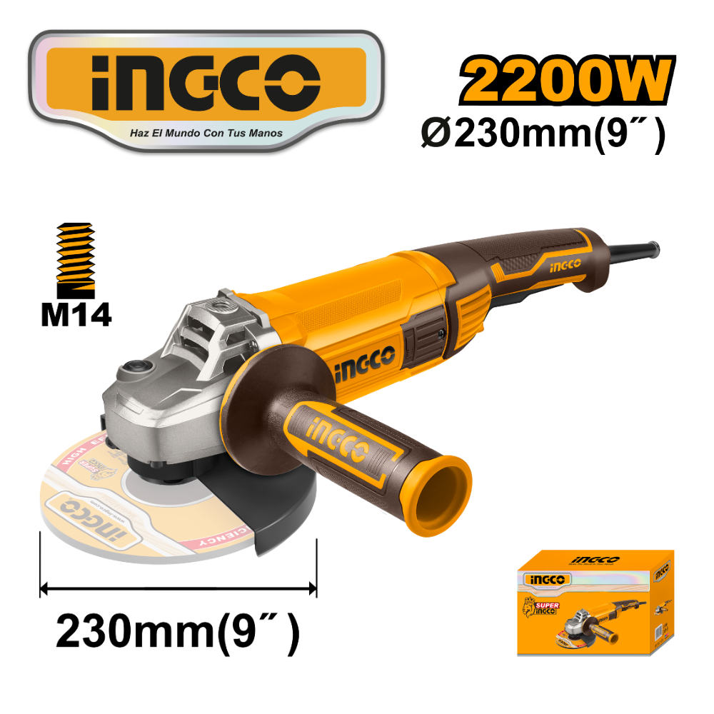 [AG220018] Ag220018 amoladora 9" ingco