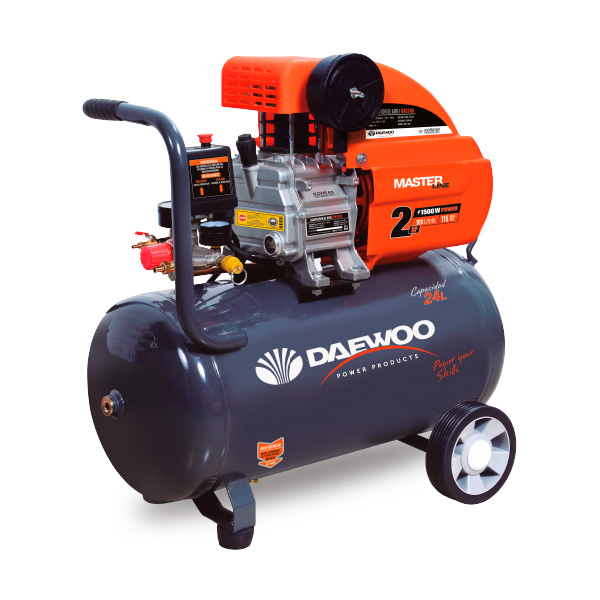 [DCDAC24D] DCDAC24D COMPRESORA DE AIRE DAC24D 24 LITROS 2HP DAEWOO