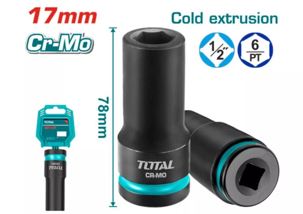[THDIS12172L] THDIS12172L Dado de impacto TUBULAR 17mm 1/2"