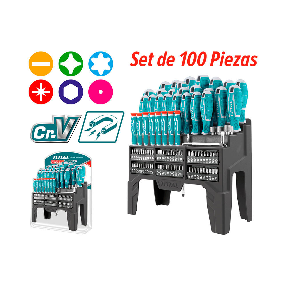 [THT2506100] THT2506100 Jgo x100pcs Destornilladores