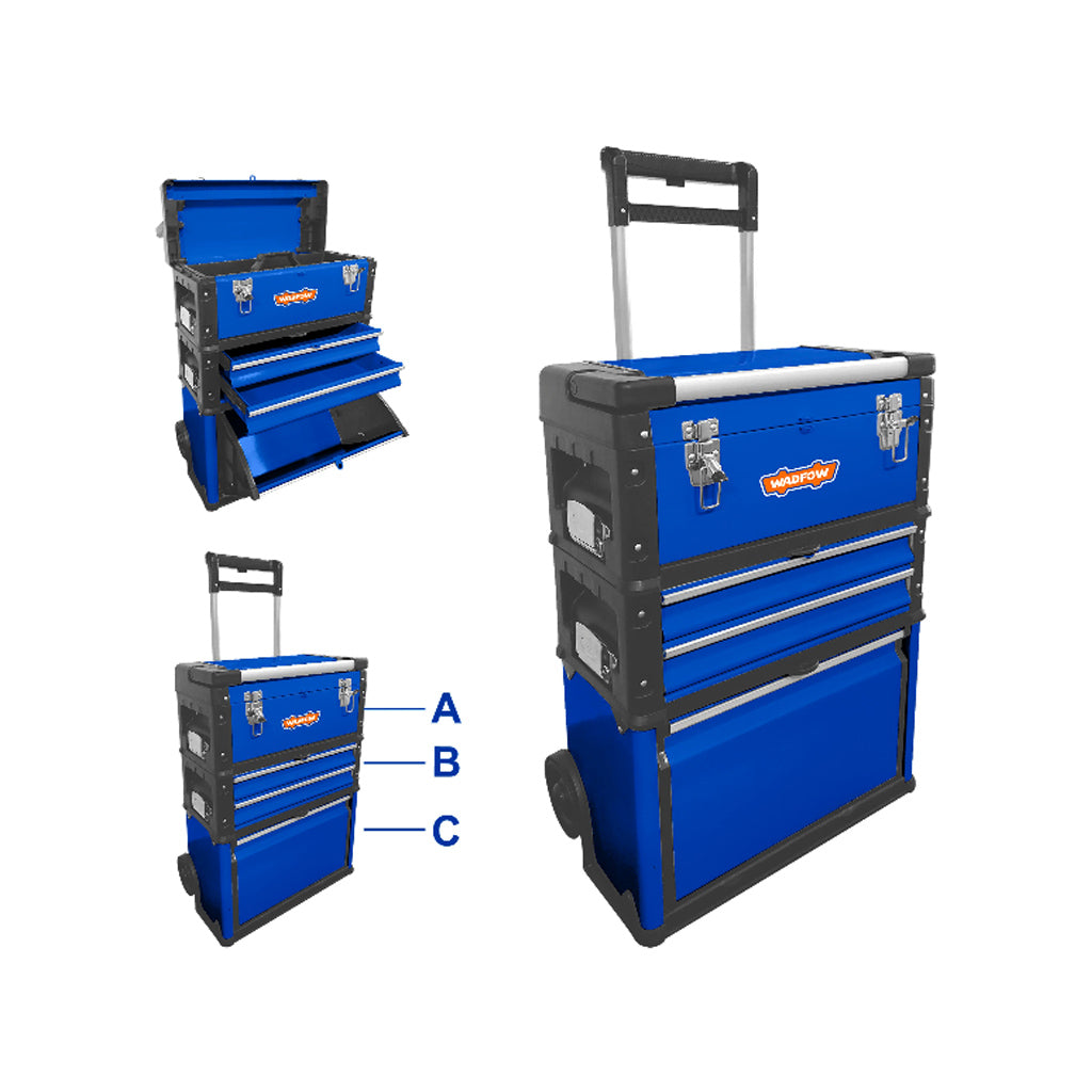 [WTB6A72] WTB6A72 CAJA DE HERRAMIENTAS CON RUEDAS 520X320X720MM WADFOW