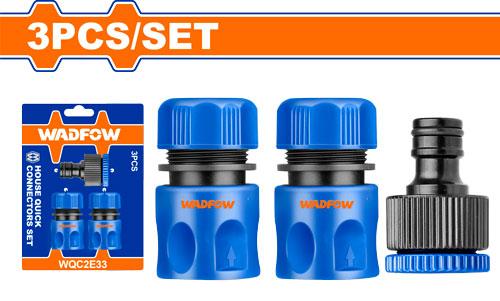 WQC2E33 Jgo x3pcs conectores rápidos de manguera WADFOW