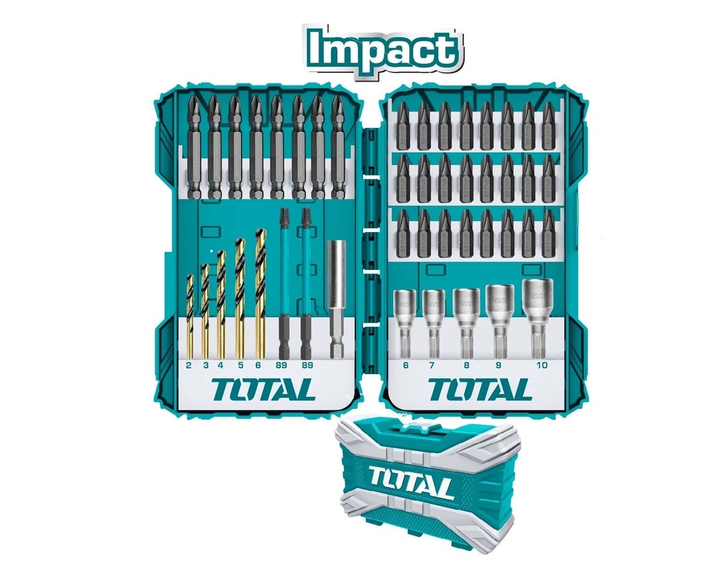 [TACSDL24502] TACSDL24502 Jgo x 45pcs Punteras de impacto INDUSTRIAL TOTAL