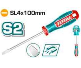 [TSDSL4100] TSDSL4100 Desarmador Plano SL4x100mm TOTAL