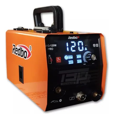 [MIG120MPRO] MIG120MPRO MIG 120M PRO SOLDADORA INVERTER MIG 50-120A /MMA 20-120 GASLESS 0.8 - 1.0 x 1kg SYNERGIC REDBO