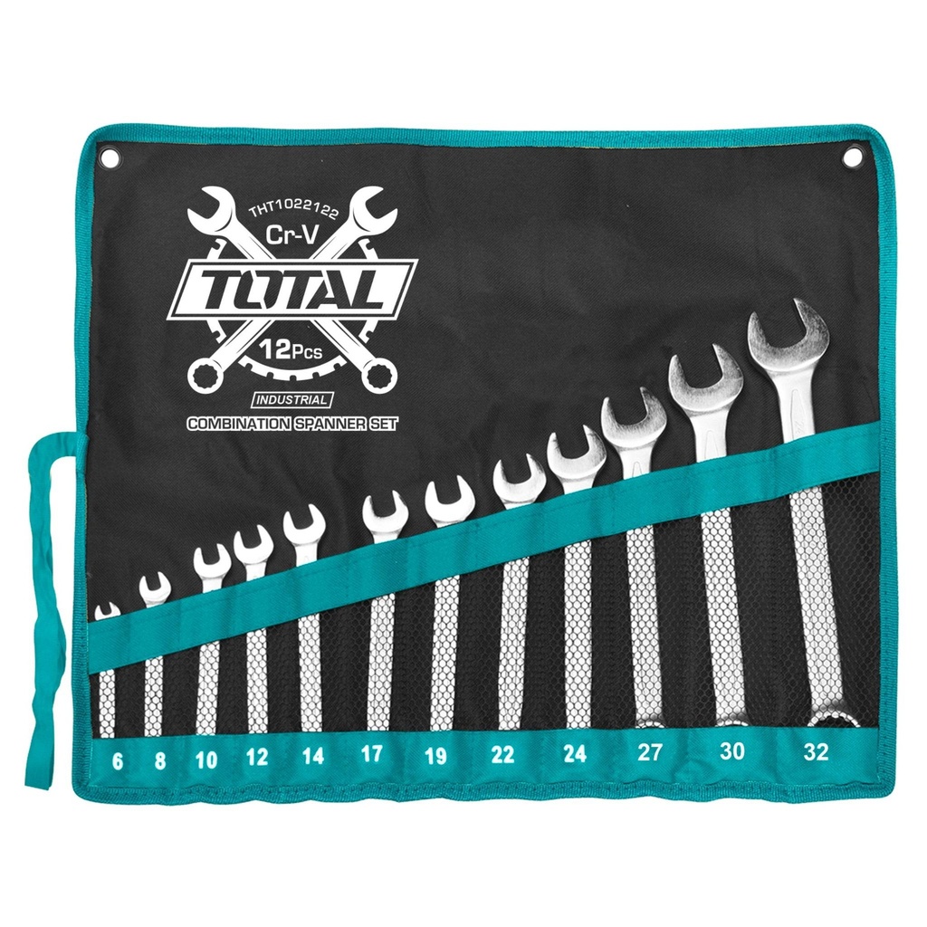[THT1022122] THT1022122 Jgo x 12pcs Llave Punta Corona 6-32mm TOTAL