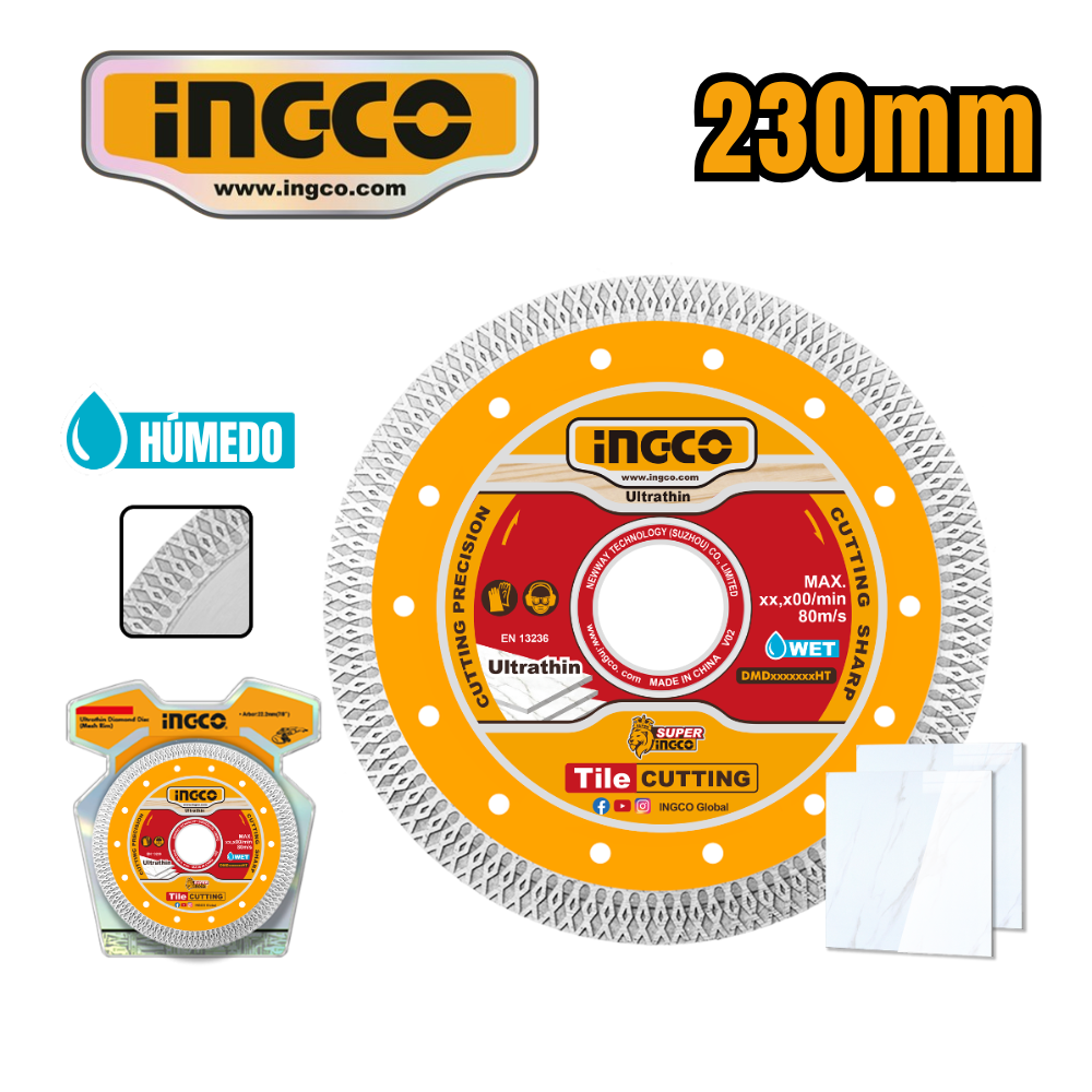 DMD082301HT Disco de diamante ultrafino (borde de malla) INGCO