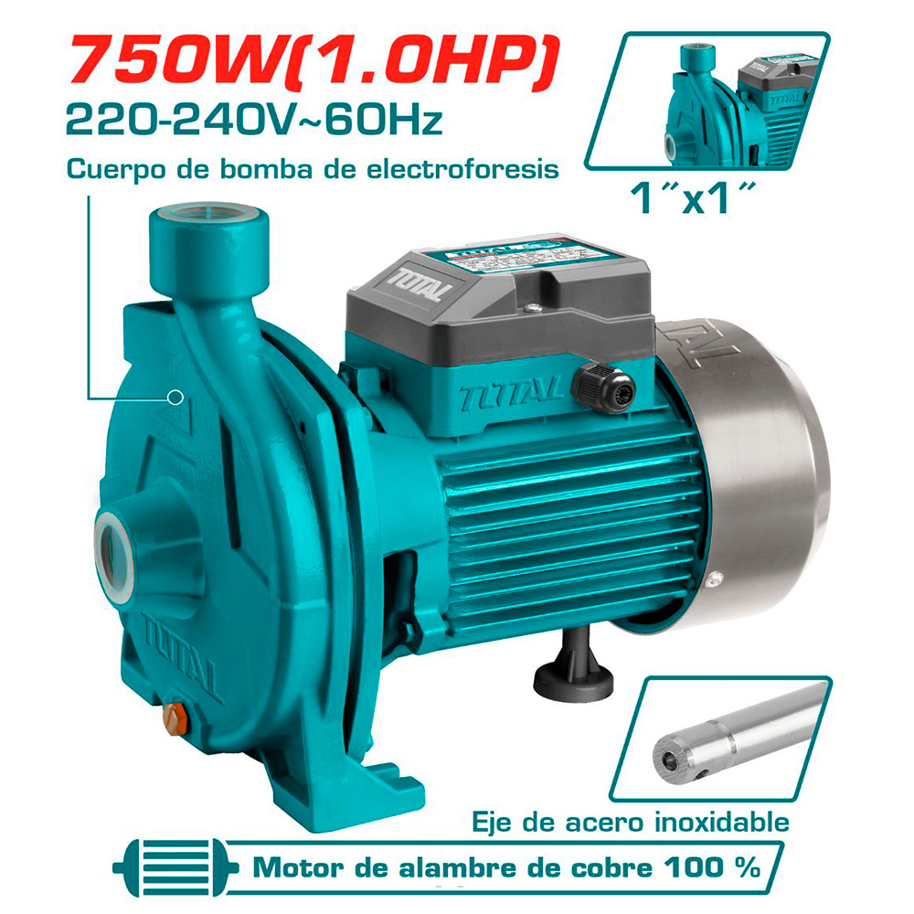 [TWP27506-5] TWP27506-5 Bomba de Agua Centrifuga 1,0HP, 1" x 1"TOTAL