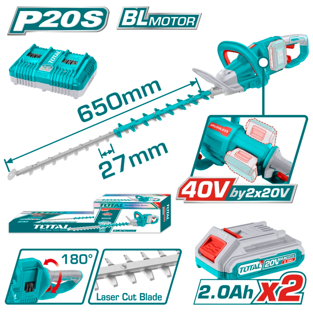 [THTLI400282] THTLI400282 Corta Seto LARGO 40V COMPLETOTOTAL