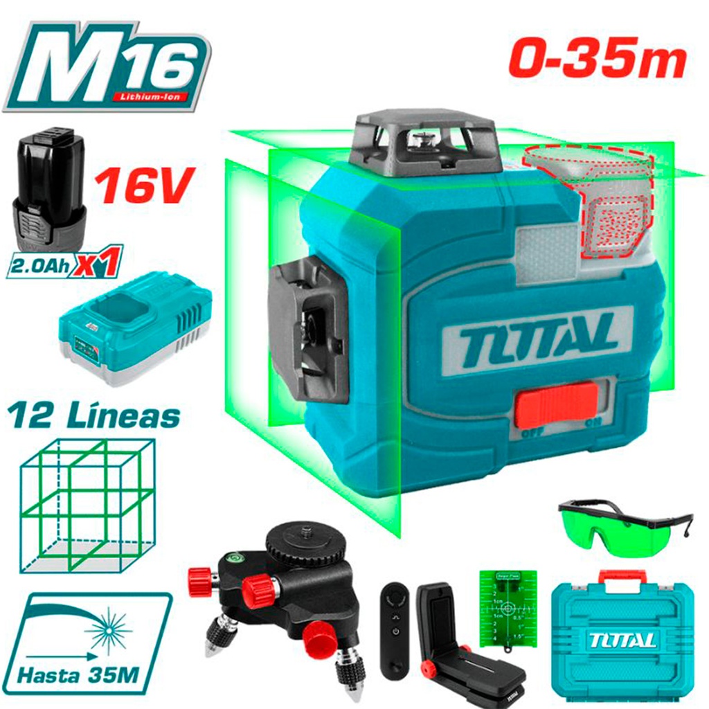 TLL301201 Nivel láser 12 líneas 16V TOTAL